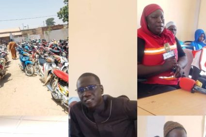 Koungheul : une journée de sensibilisation au code de la route et au secourisme pour sécuriser les motos-taxis